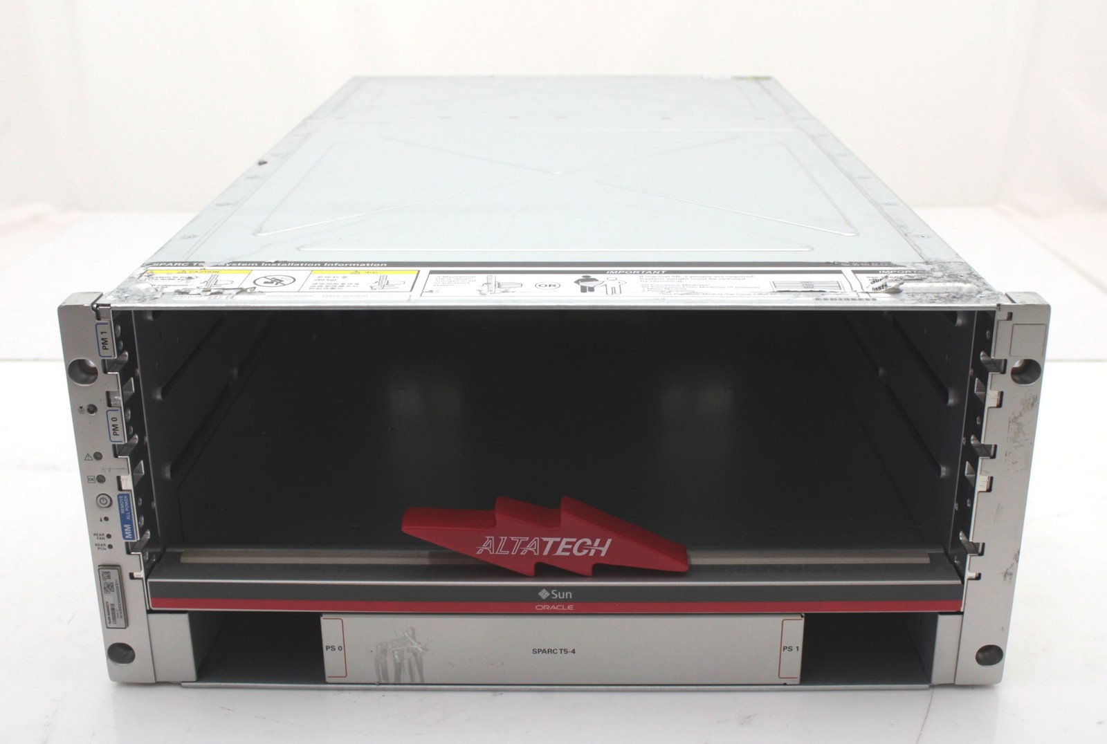 Sun Oracle T5-4 Base Server CTO Chassis,No Modules w/2x PSU w/matching mailboard