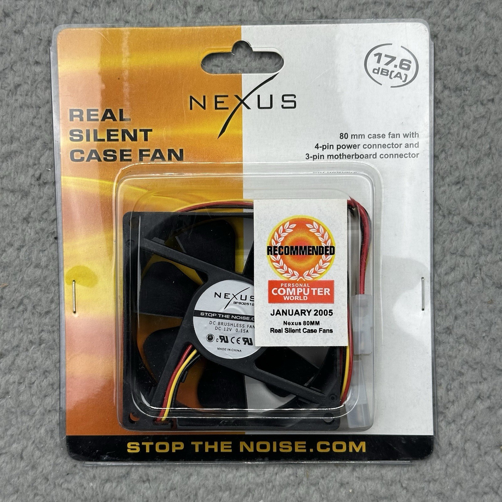 NIP Nexus SP802512L-03 DC Brushless Axial Flow Fan 80mm Real Silent Case Fan