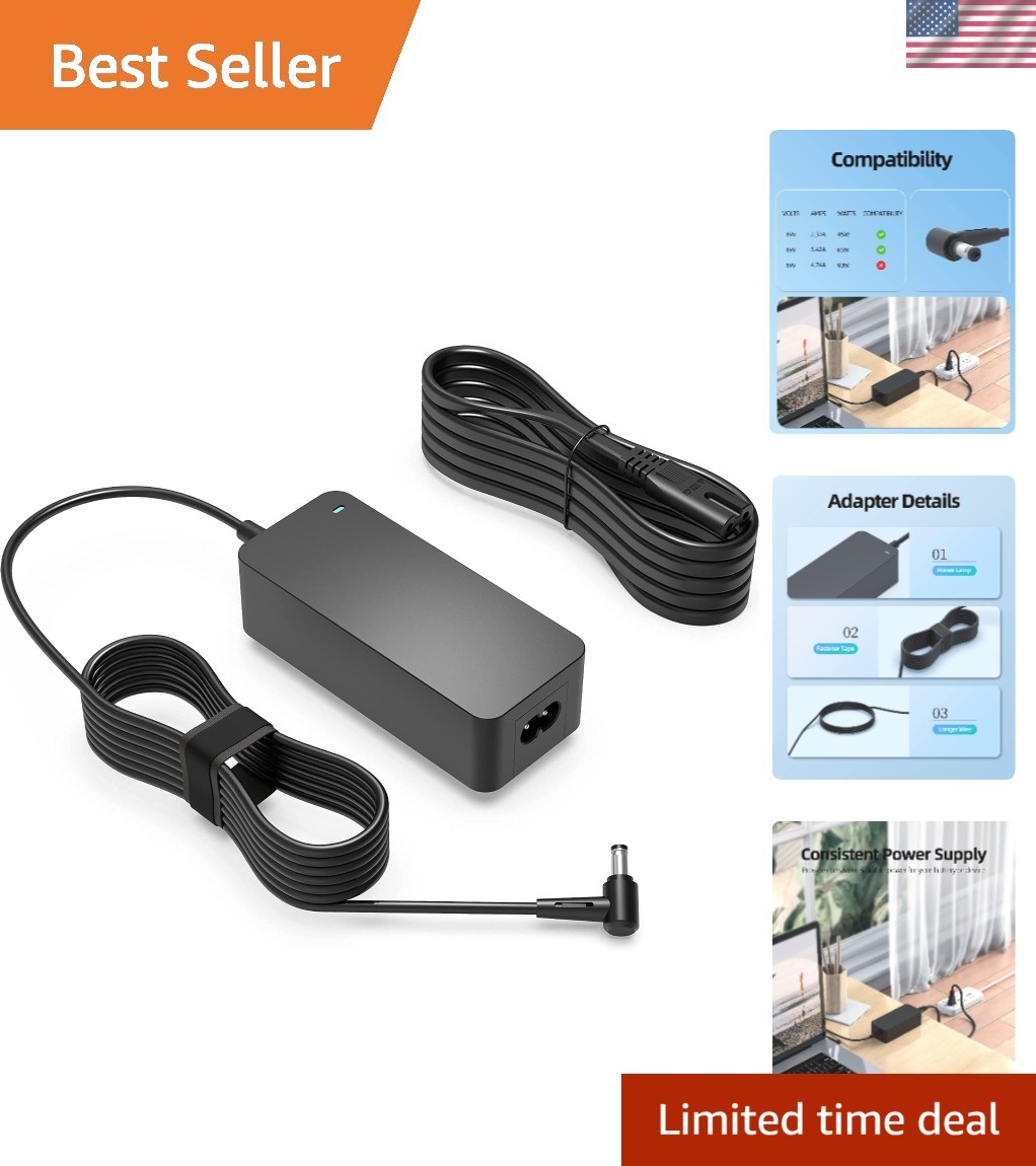 High-Performance 65W Power Adapter for Getac Tablets & Laptops - Overcharge Safe