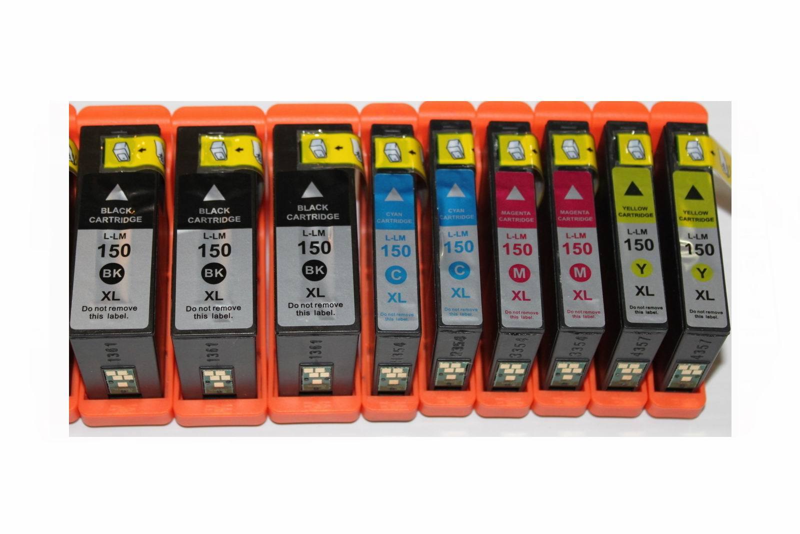 9 Pack New 150XL Ink Cartridge Fits Lexmark Pro715 Pro 915 S315 S415 S515