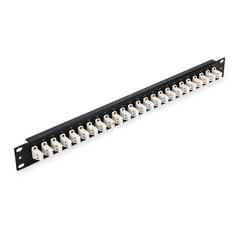 48 Fibers, 4 Ports LC Duplex Multimode, 1U High 19" Fiber Patch Panel -291002M