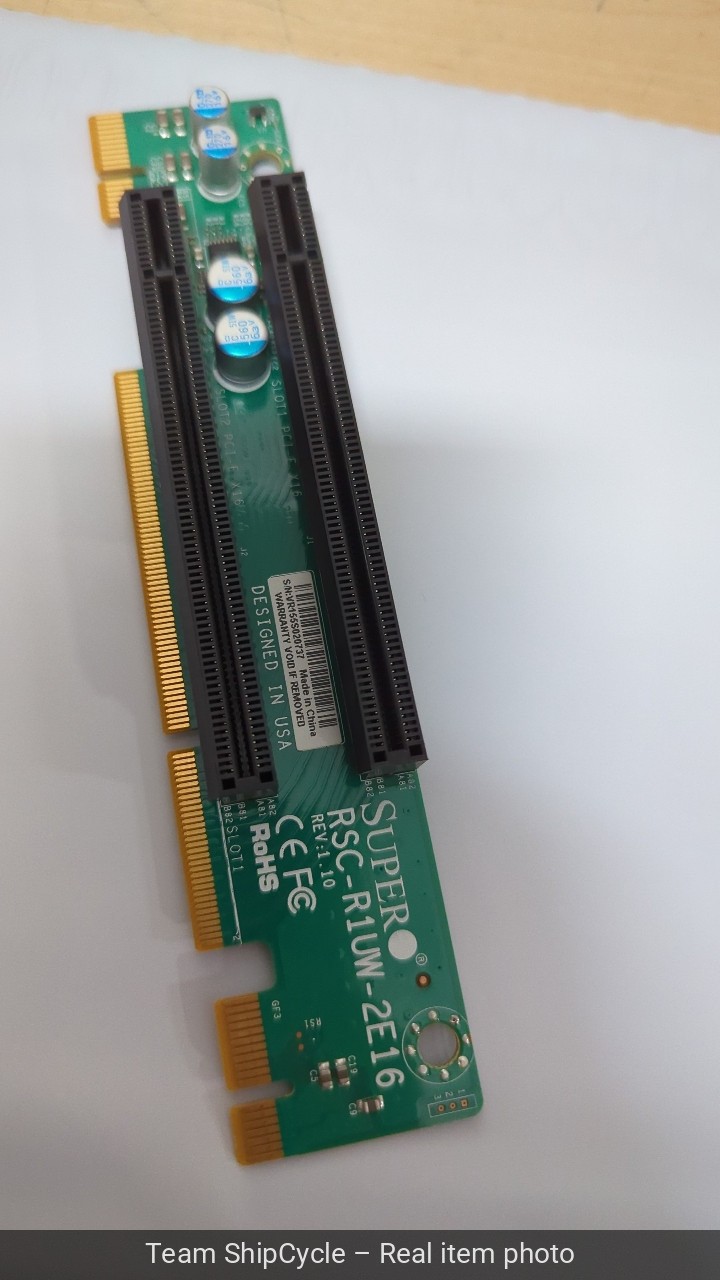 U94278 Supermicro RSCR1UW2E16 Riser Card G1N
