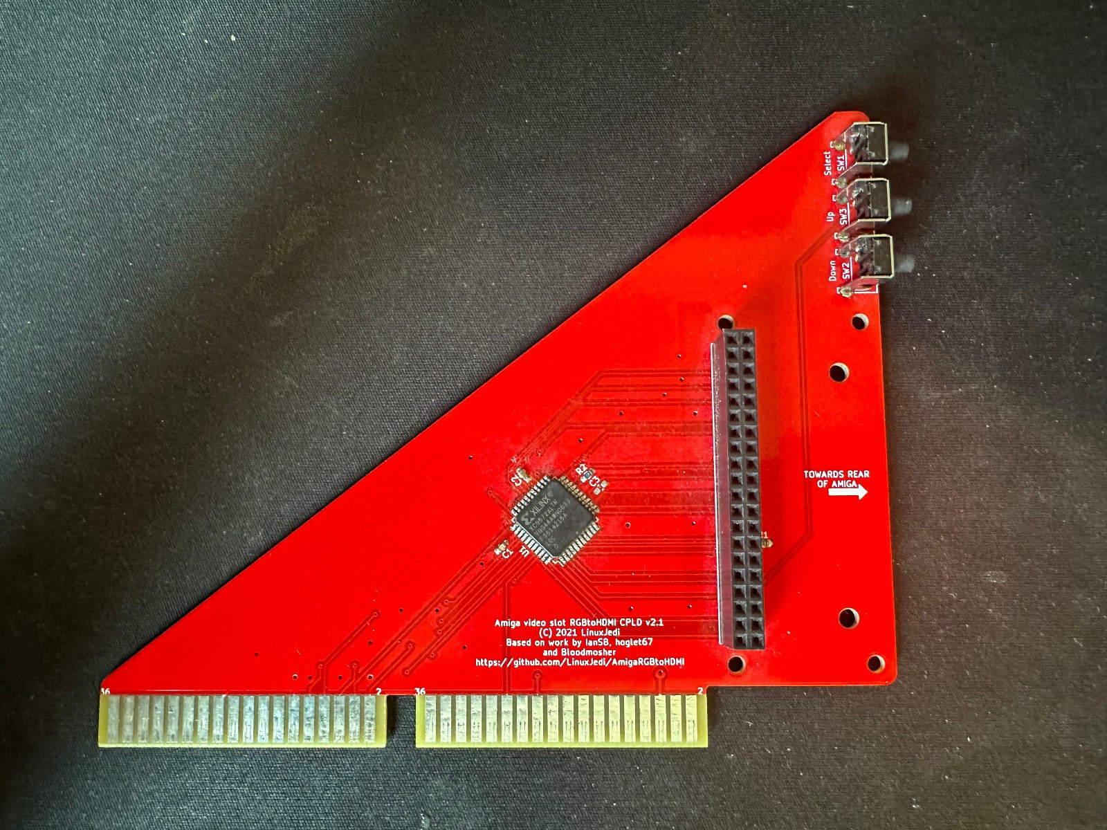RGB to HDMI RGBtoHDMI Adapter Amiga 2000 (LinuxJedi) CPLD v2.1