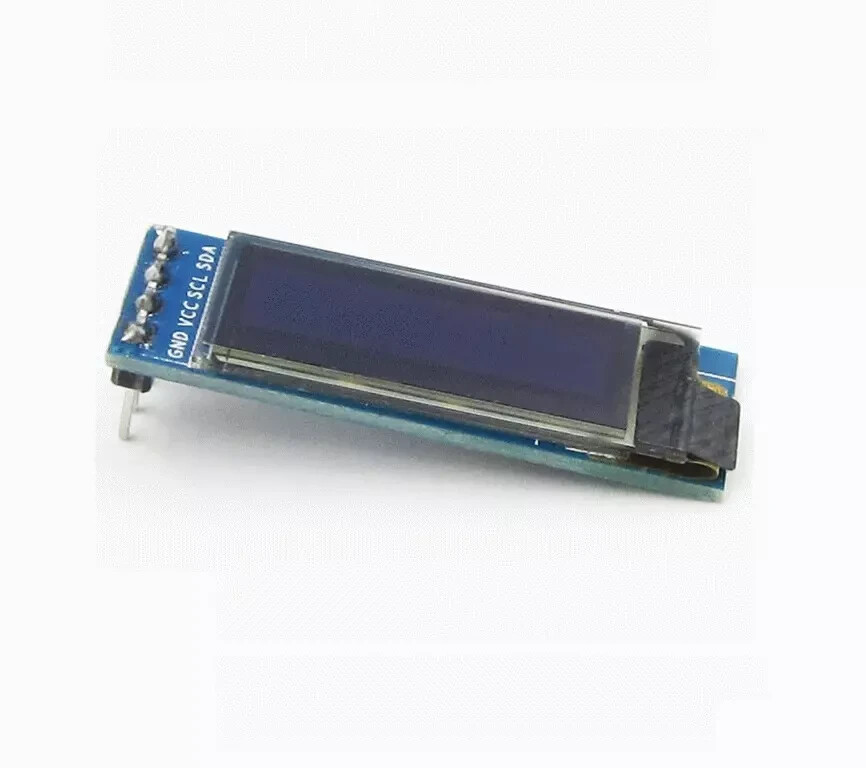 Gotek OLED IIC I2C 0.91" 128x32 LCD Display Module 3.3V 5V Blue