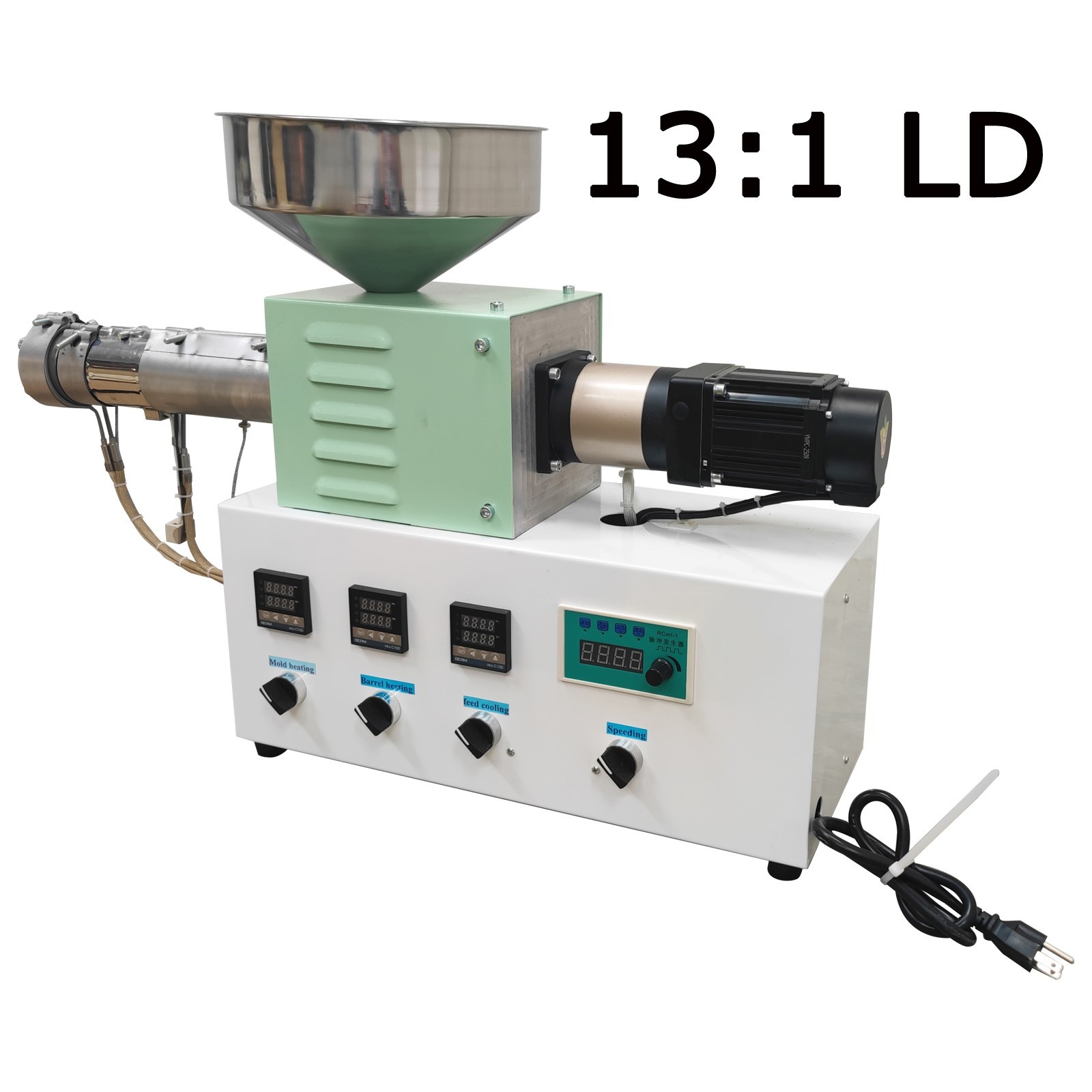 110V 3D Single Screw Extruder SJ35 Plastic Particles Heating Extruding 13:1 LD