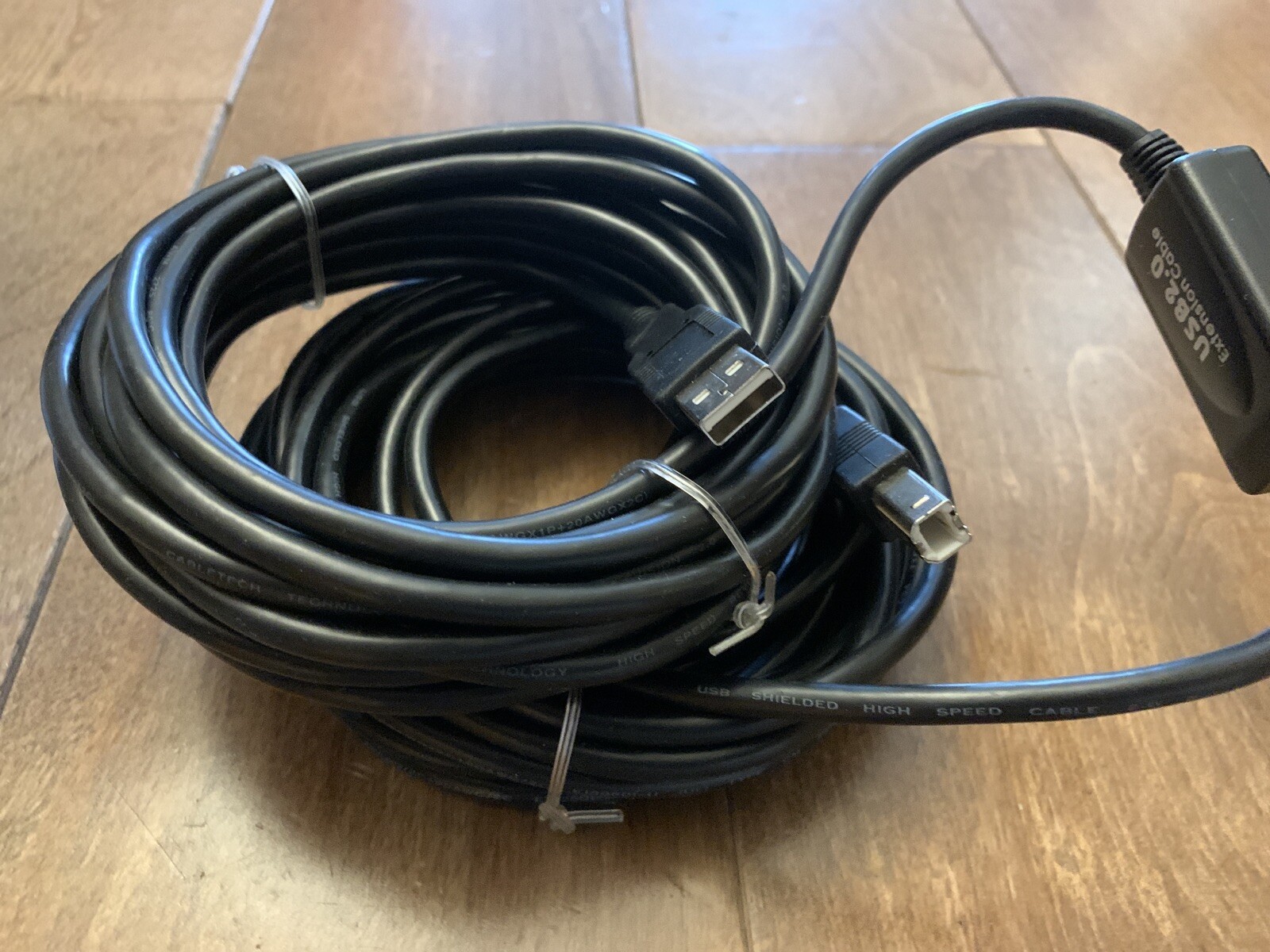 StarTech NEW USB2HAB30AC 30 ft Active USB 2.0 A to B Cable -M/M -1 x Type A Male