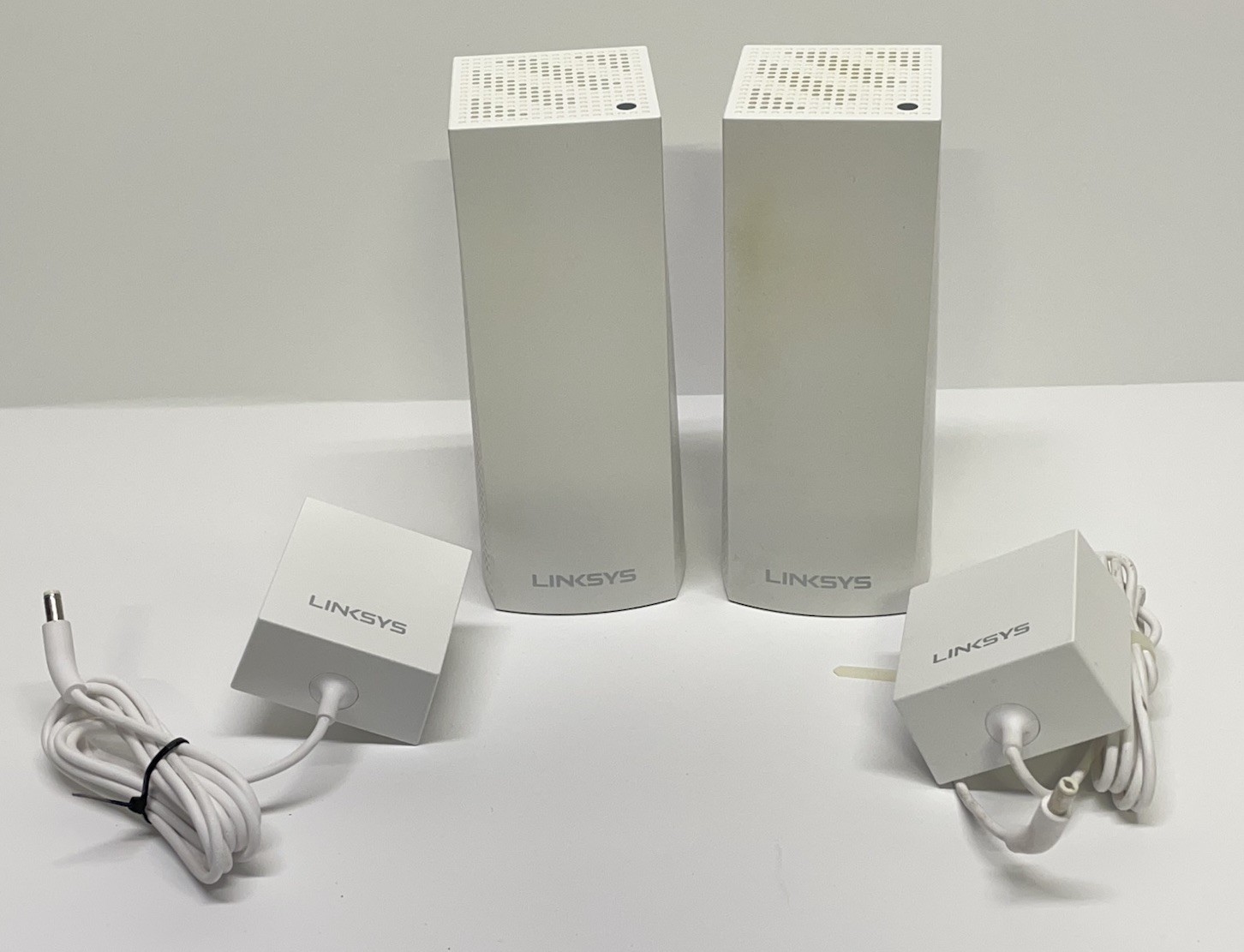 Linksys WHW03 WiFi 5 Tri-Band Intelligent Mesh System Tower Network Lot of 2
