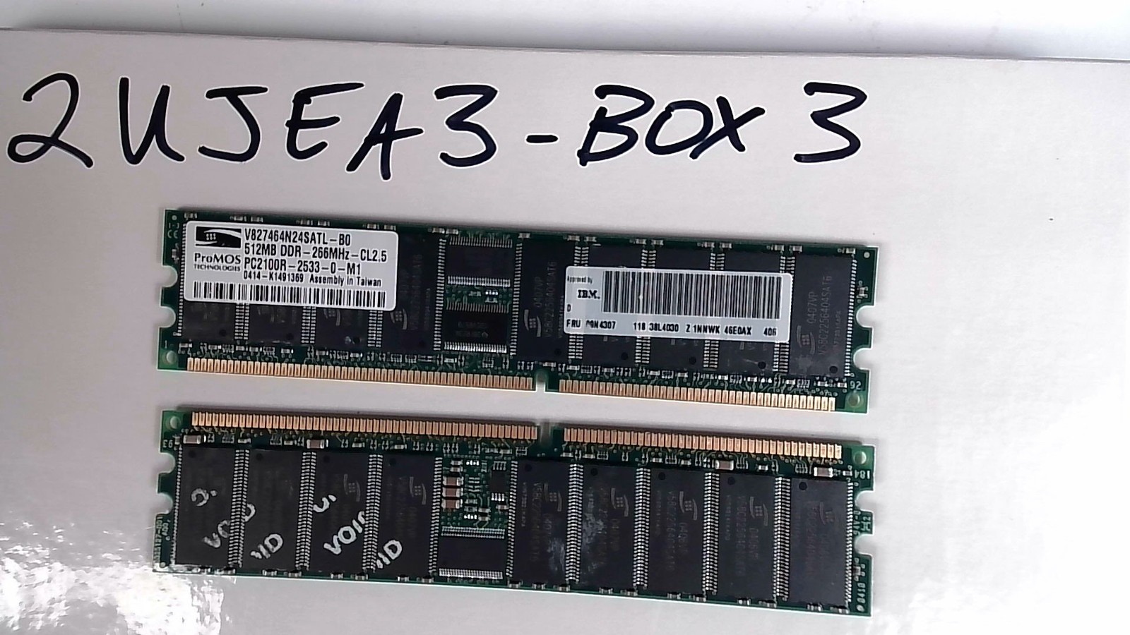 IBM 512MB DDR-266MHz CL2.5 PC2100R Memory Module FRU 09N4307