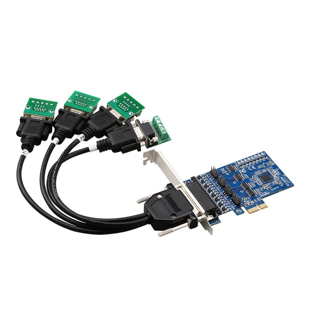1 PCS PCI-E to -422 -485 Multi-Serial Card Industrial Protector PC+Metal P7I6