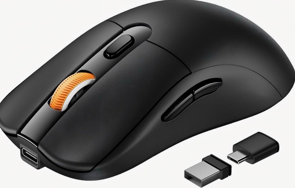 ProtoArc EM15 Rechargeable Silent Click Mouse Bluetooth/2.4G USB Wireless Black