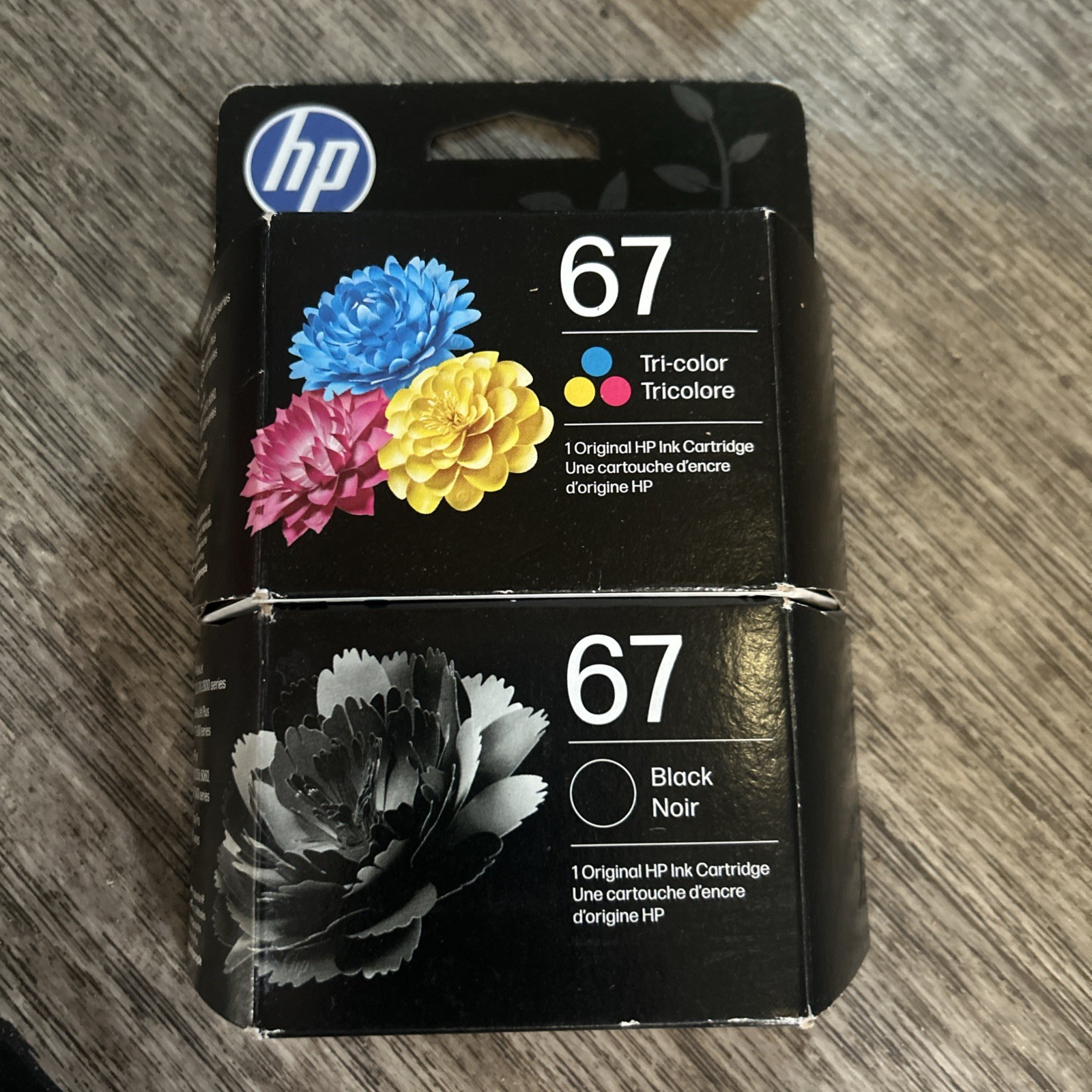HP 67 Black & Tri-Color Original Ink Cartridges Print Genuine Sealed New