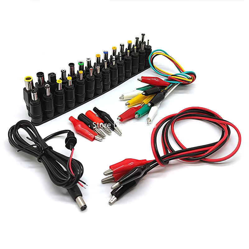 Universal AC DC Jack Charger Connector Plug Set 38pcs for Laptop Power Adapter