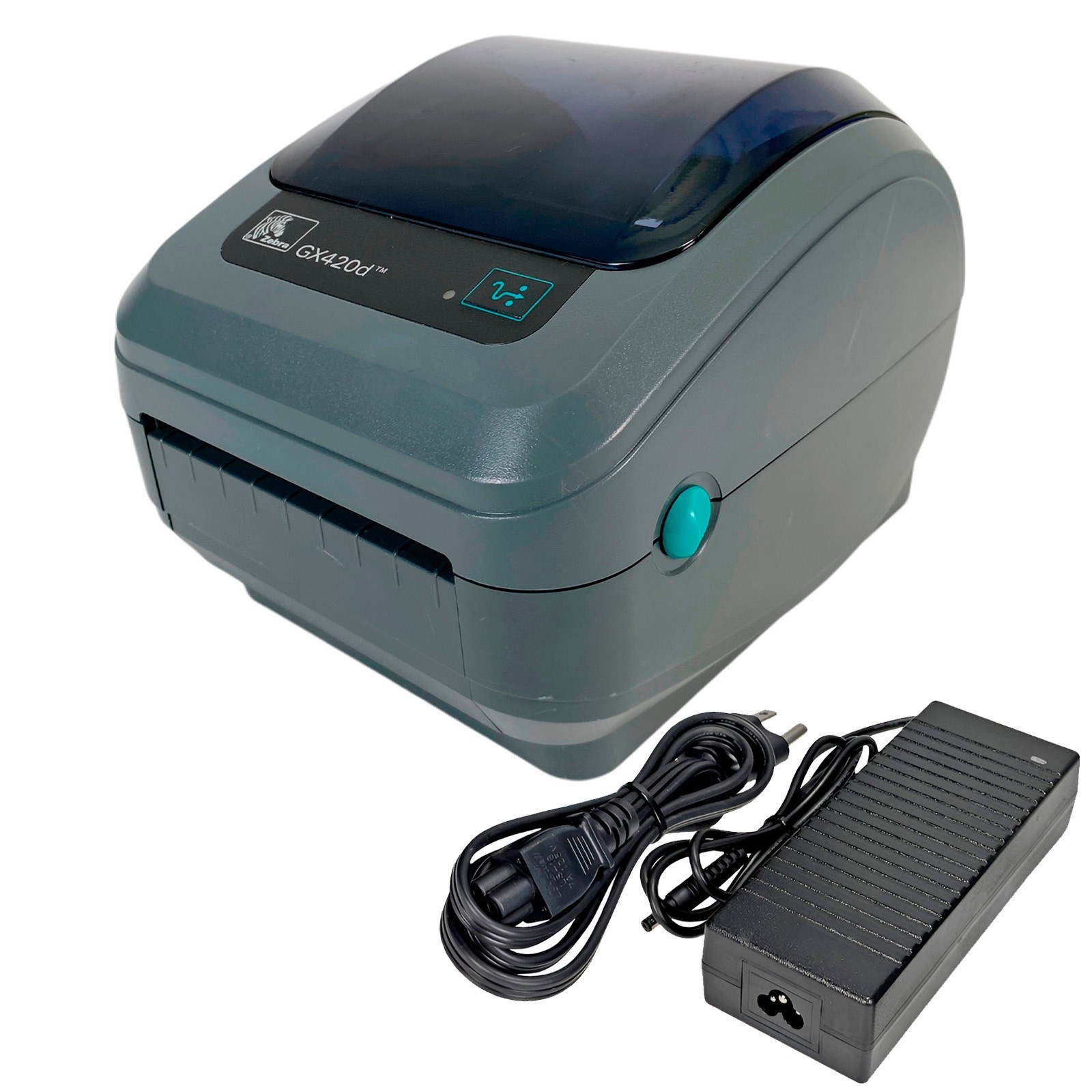 TESTED Zebra GX420d Direct Thermal Barcode Printer Ethernet USB GX42-202410-000