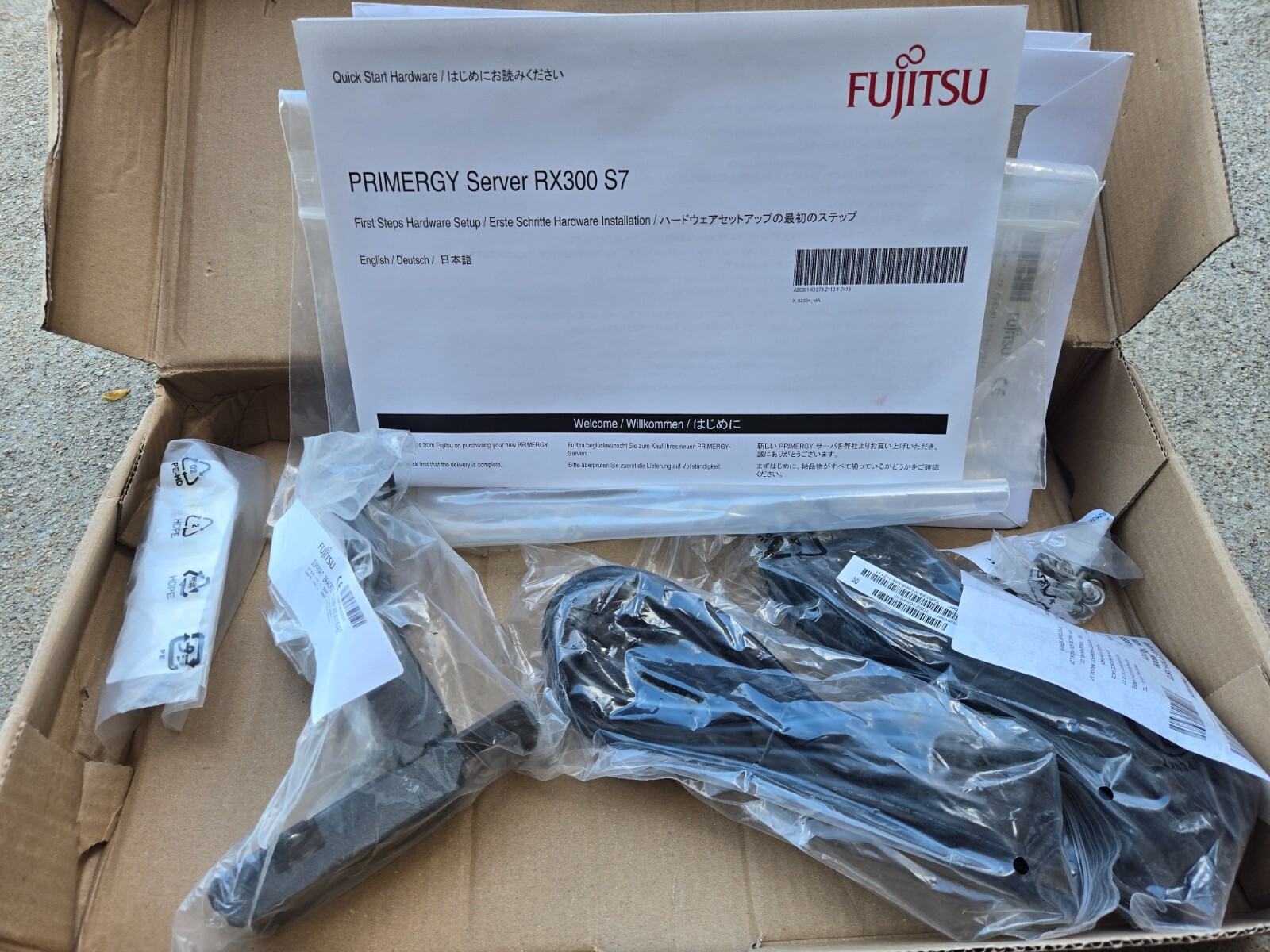 Fujitsu Primergy Server RX300 S7 AC Power Cord Supply Cable, accessories manuals