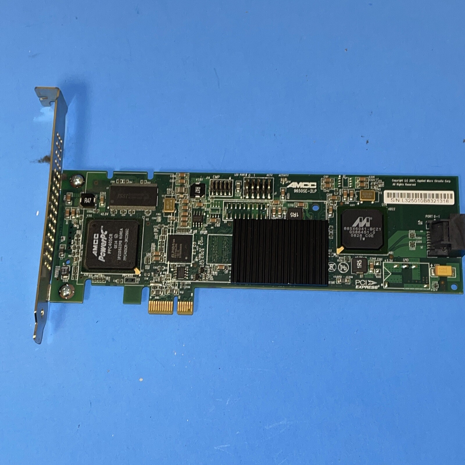 3Ware AMCC 9650SE-2LP // 700-3250-23B PCIe 2-Port SATA HP RAID Controller