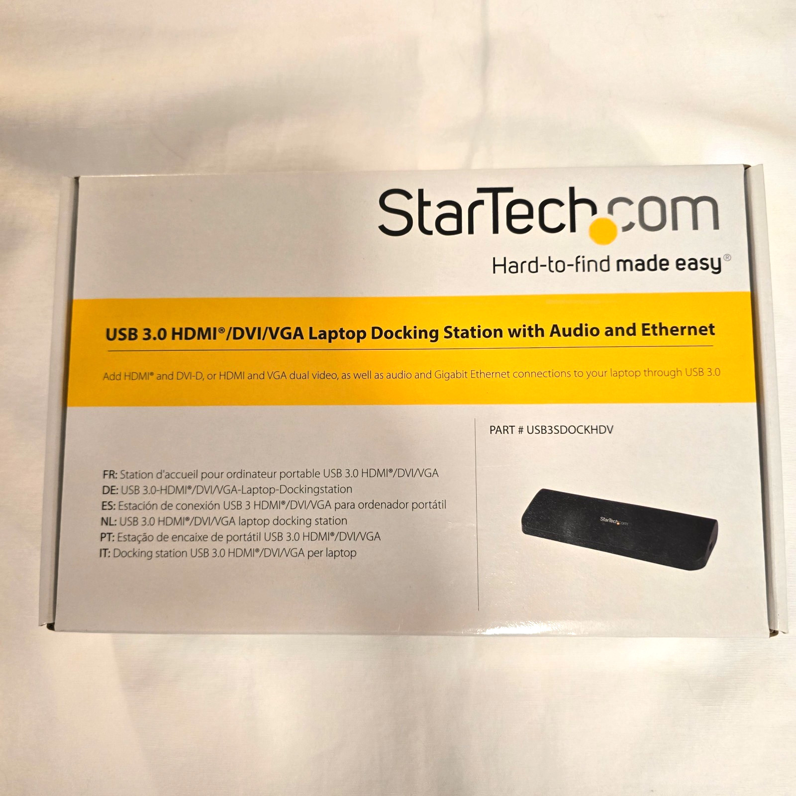 StarTech USB3SDOCKHDV USB 3.0 Dual Monitor Docking Station HDMI DVI VGA New