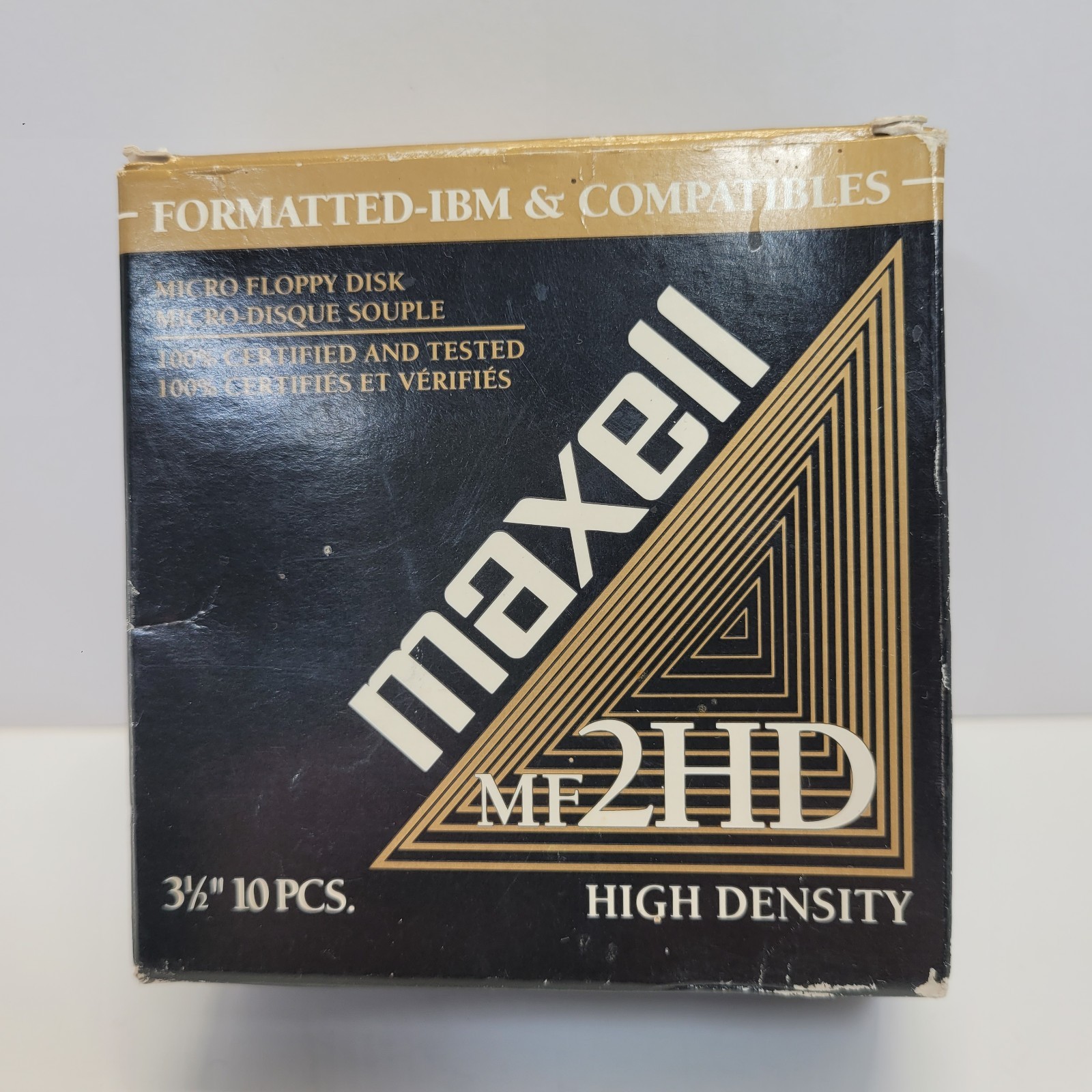 7 Maxell MF2HD 3.5" IBM Compatible Diskettes Open Box-2093B31