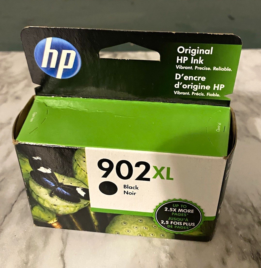 HP Genuine Original 902XL Black Inkjet Ink Cartridge, Compatible For HP