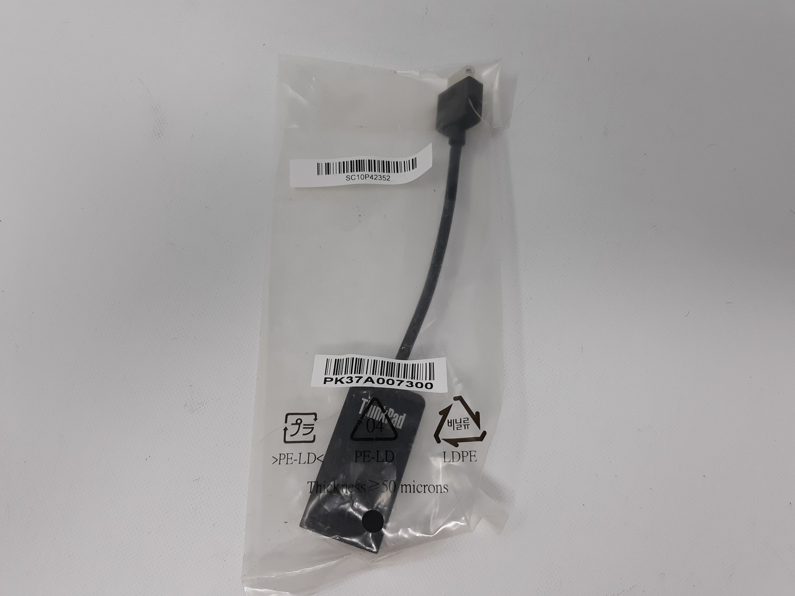 Lenovo ThinkPad Ethernet Adapter USB to RJ45 Network Cable