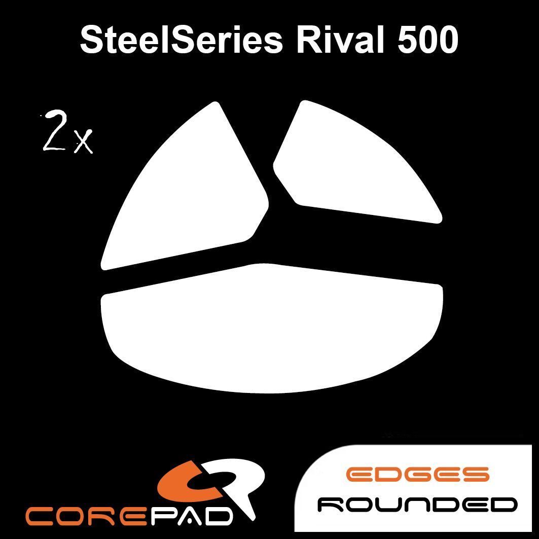 Corepad Skatez SteelSeries Rival 500 Replacement Mouse Feet Hyperglides PTFE
