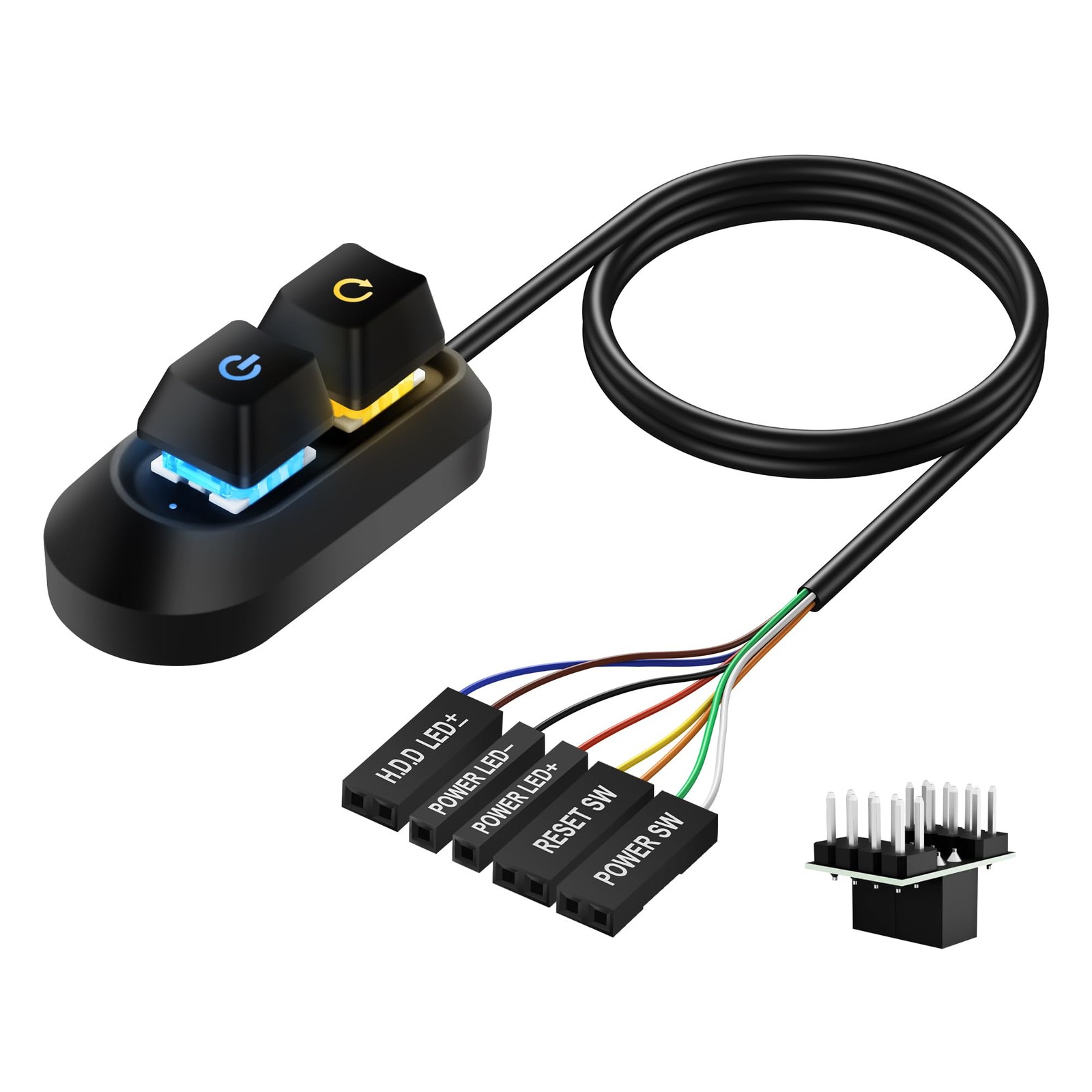 SinLoon External Power Button for Desktop, PC Power Switch, Push Button, Manu...