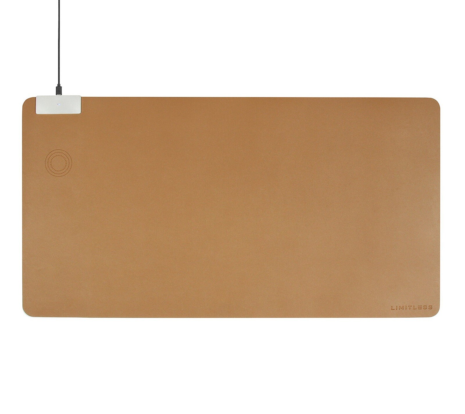 Limitless DeskPad Pro 10W Wireless Surface Mat with Cable - Tan E236106 -