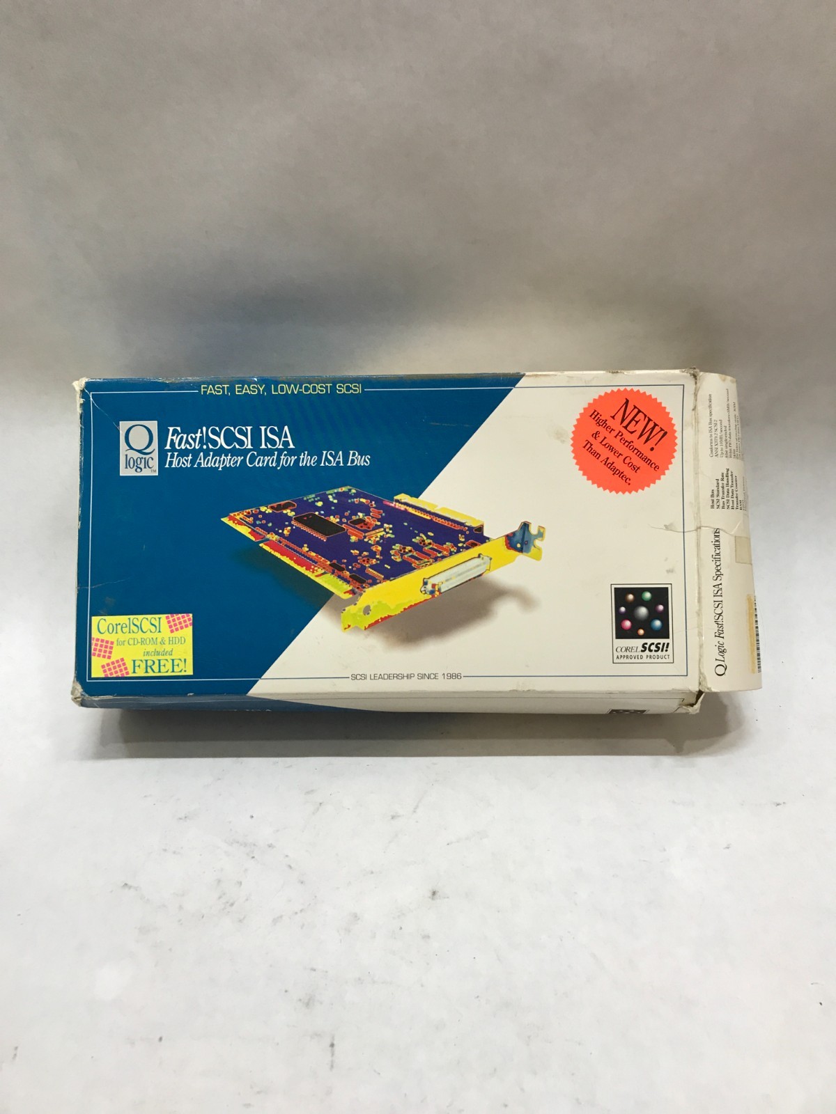 Open Box Q Logic Fast SCSI ISA Host Adapter Card Bundle With Floppy - DW