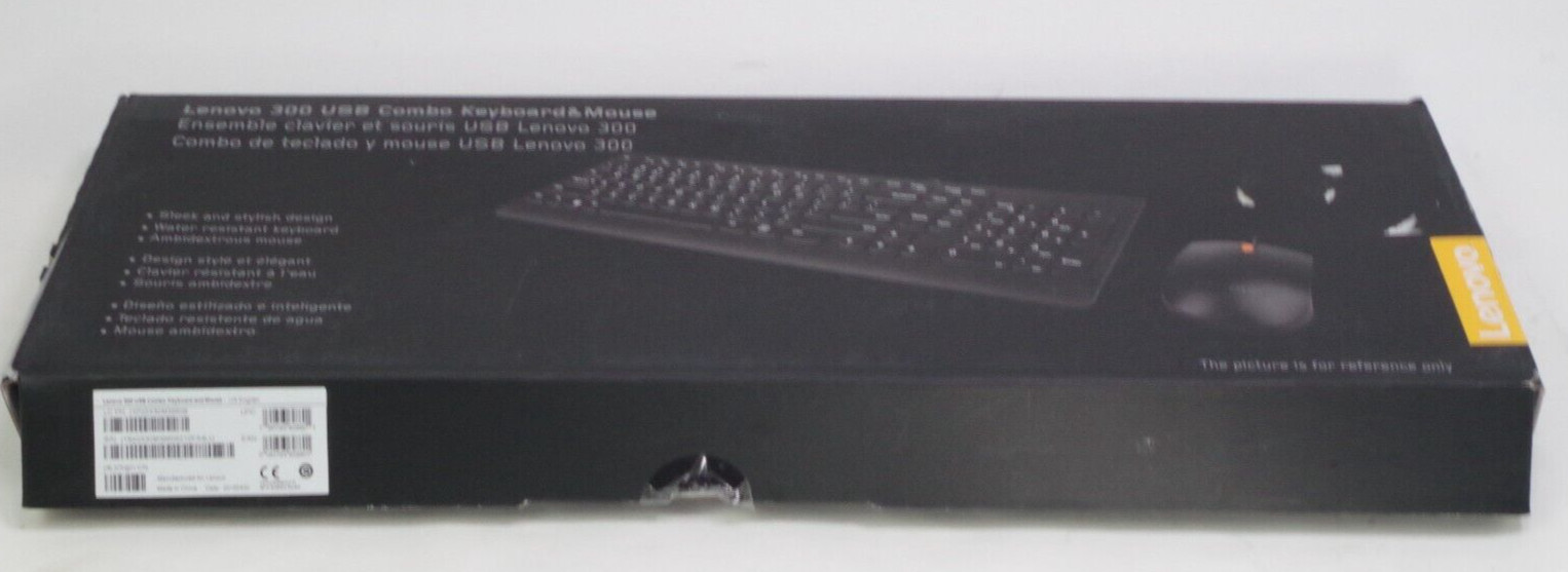 Lenovo 300 USB Combo Keyboard & Mouse - US English
