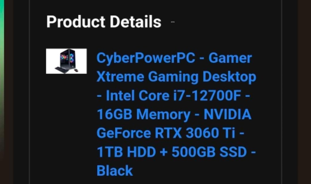 CyberPower PC Gaming/Streaming Bundle