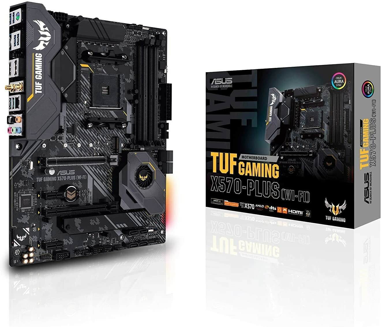 (Factory Refurbished) ASUS TUF GAMING X570-PLUS WI-FI AMD AM4 ATX Motherboard