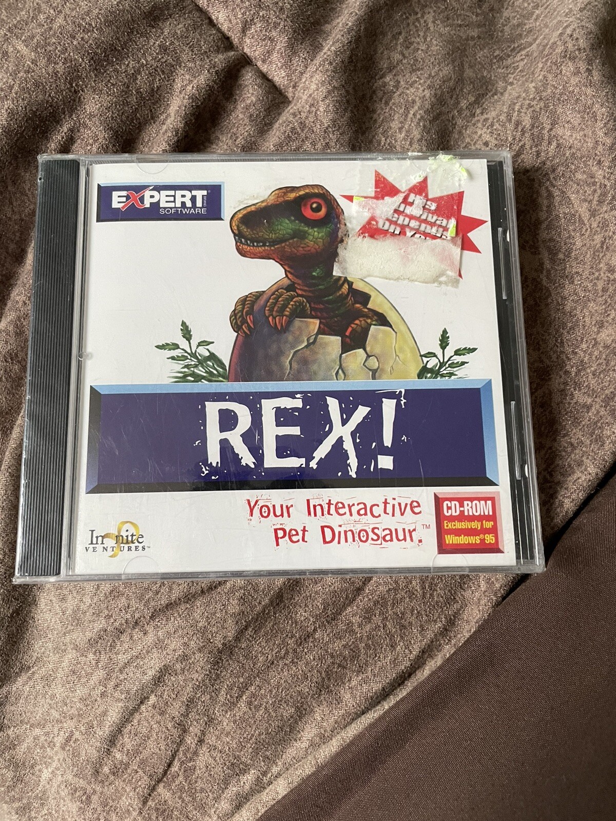 Rex Your Interactive Pet Dinosaur SEALED CD-Rom Windows 95 Expert Software 