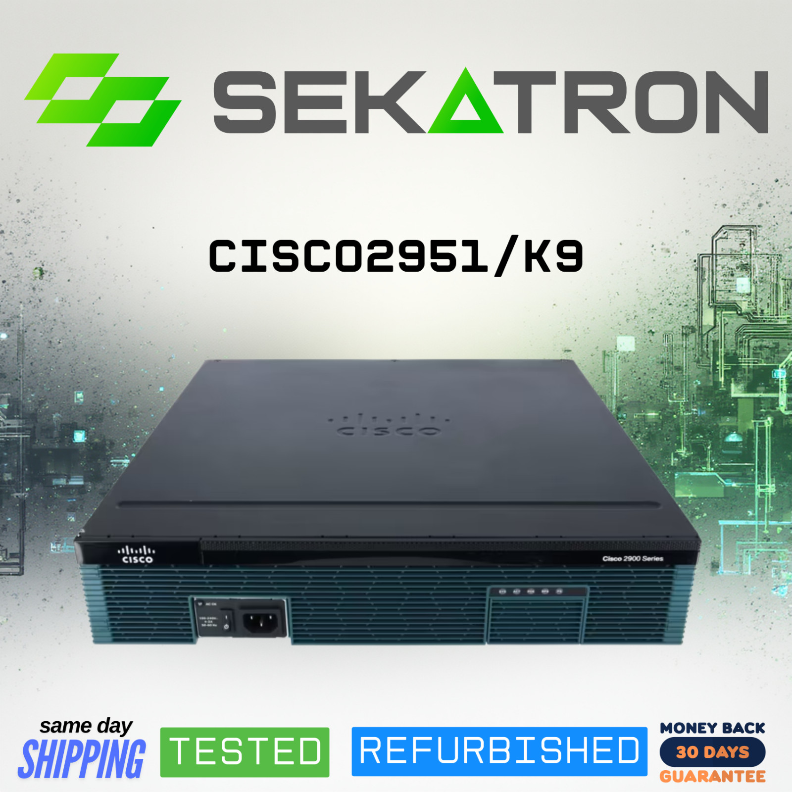 🔀 Cisco CISCO2951/K9 Integrated Services Router • Enterprise Branch ⚡FastShip