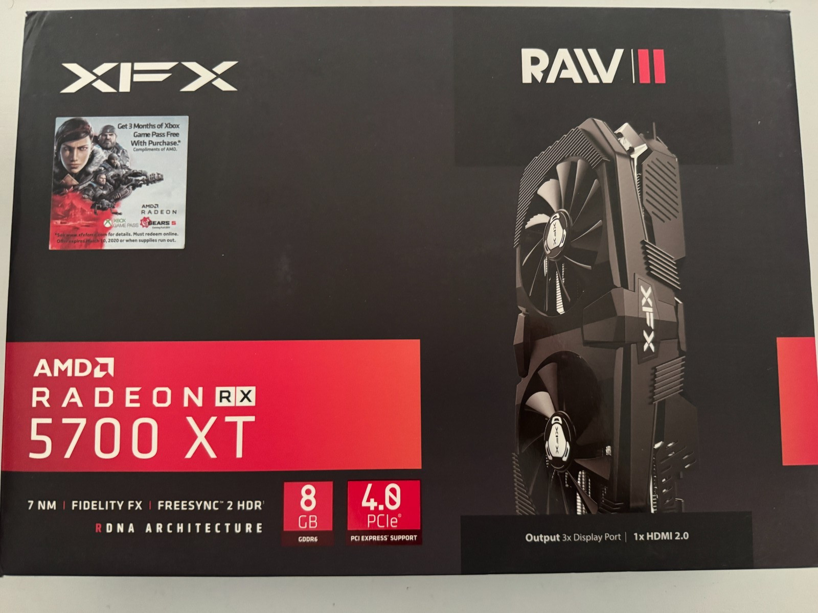 XFX Radeon RX 5700 XT RAW II 8GB GDDR6 Graphics Card - Tested & Benchmarked