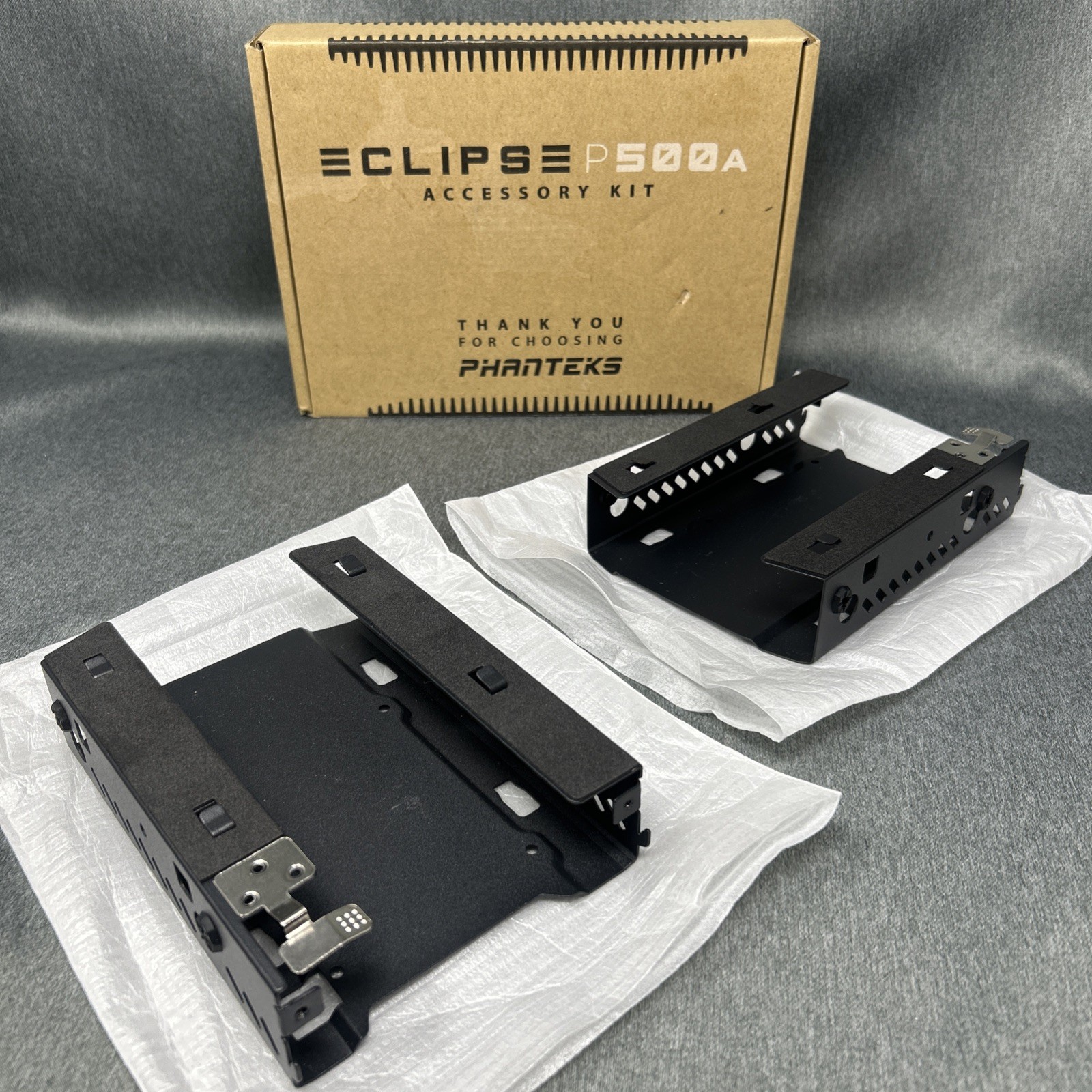 Phanteks Eclipse P500A Accessory Kit Black Modular 3.5 HDD Brackets GPU Mount