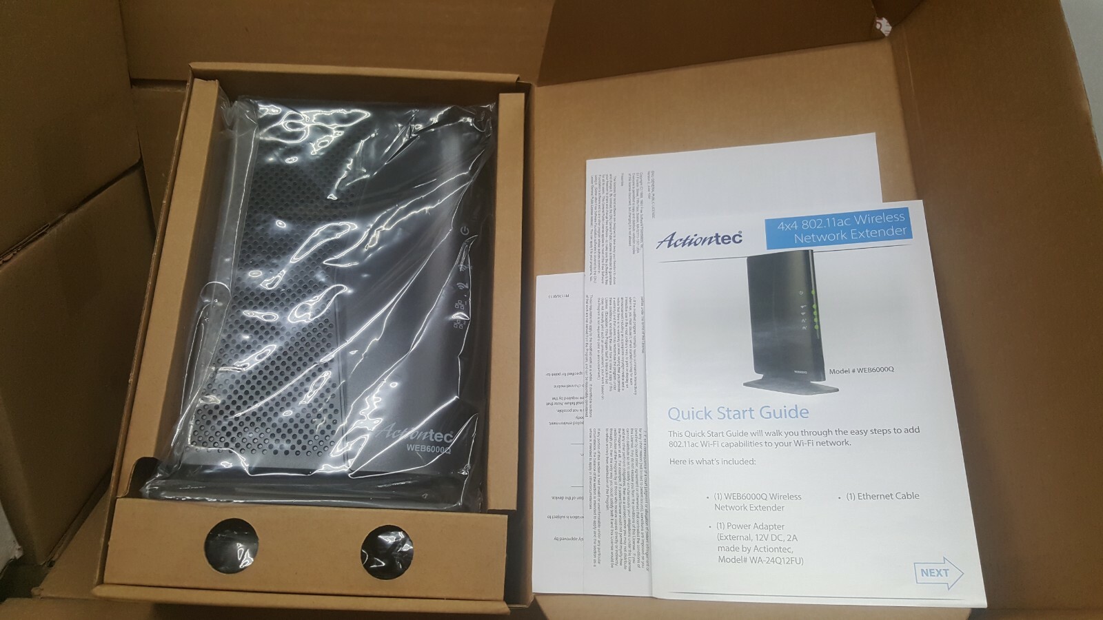 ⚡️Actiontec 802.11ac Wireless Network Extender with Gigabit Ethernet WEB6000Q⚡️