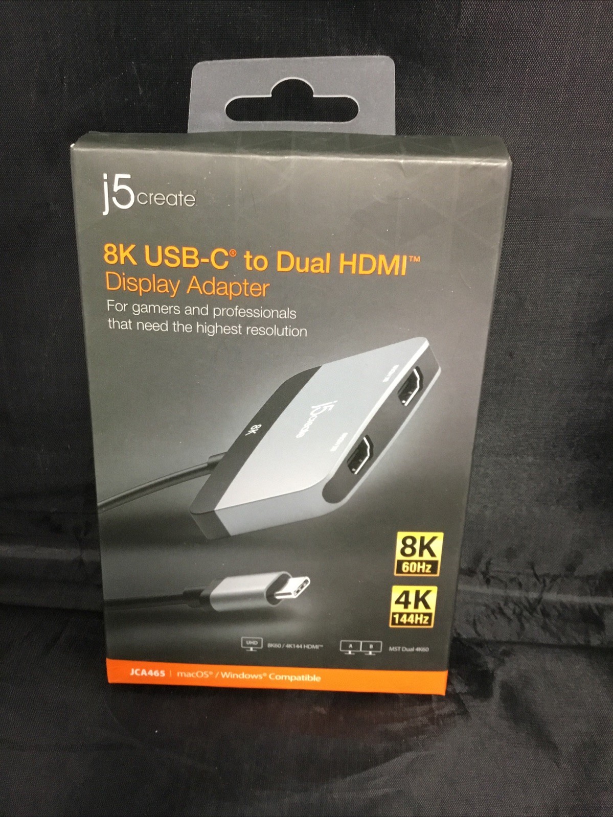 Genuine J5 Create 8K USB-C to Dual HDMI Display Adapter (JCA465)