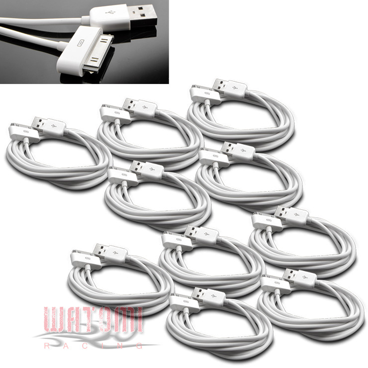 10X 6FT USB 30PIN WHITE CABLE DATA CHARGER FOR GALAXY TAB 7.0 PLUS 8.9 10.1