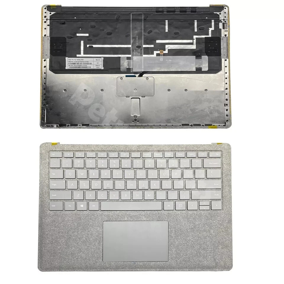 For Microsoft Surface 1st 2nd 1769 Palmrest Backlit Top Keyboard Touchpad Gray