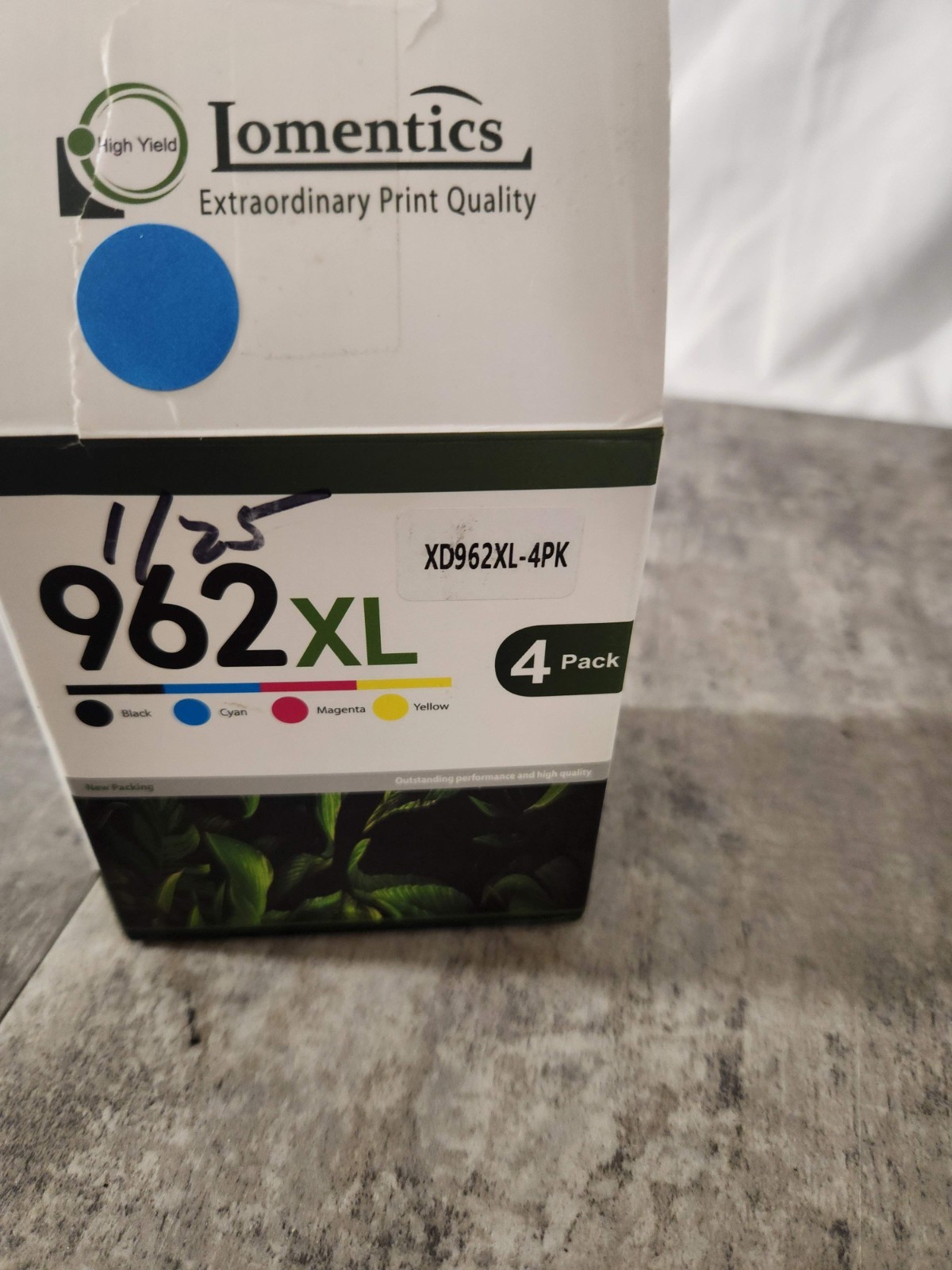  962 XL 4 Pack Lomentics Ink Cartridge Open Box