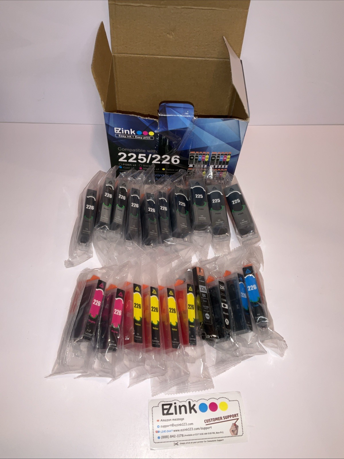 E Z Ink Compatible Ink Cartridges for Canon PGI 225 CLI 226 20 Pack