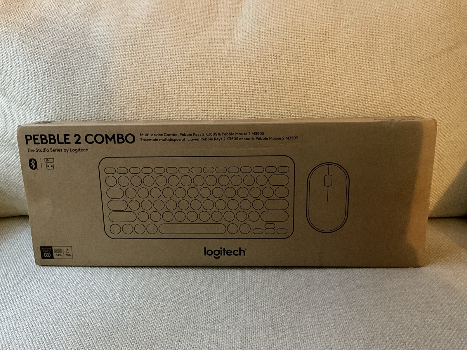 Logitech Pebble 2 Combo Wireless Keyboard/Mouse NEW Black