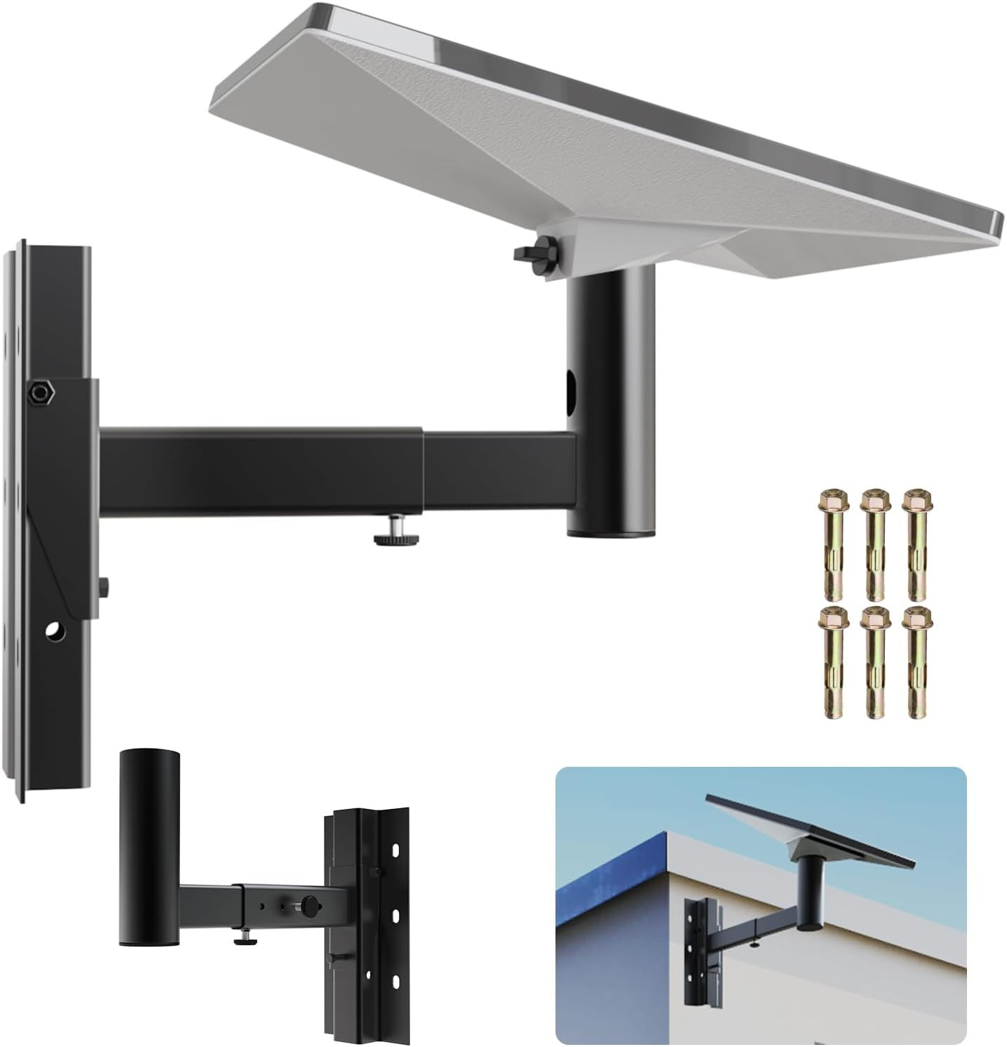 Adjustable Mount Kit Adapter Compatible with Starlink Mini RV Pole Roof Rack