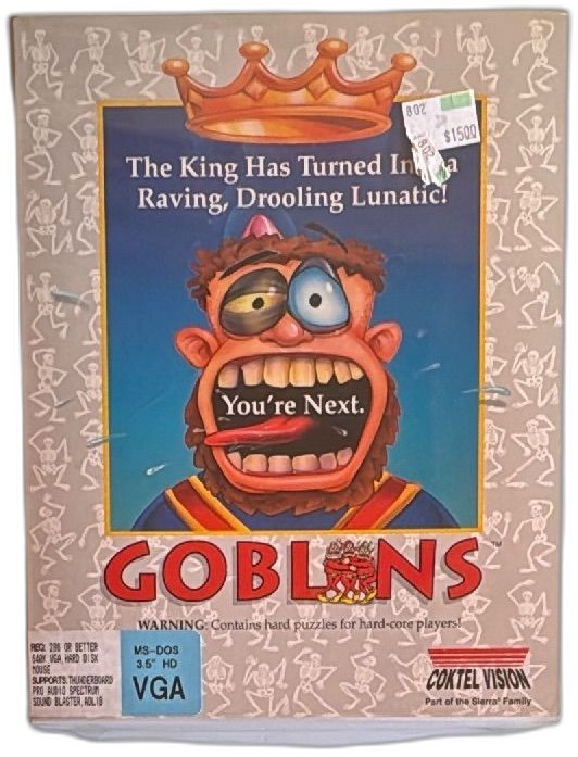 Gobliins PC Big Box MS-DOS 3 5 Inch VGA Coktel Vision Sierra 1992 Sealed