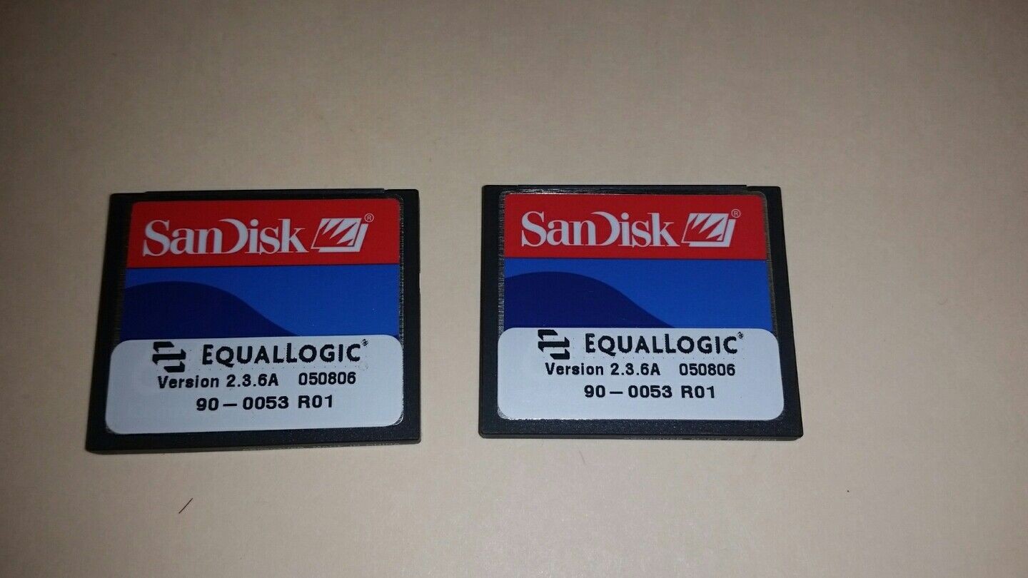1 x SanDisk Equallogic 64MB compact flash memory card CF Card VER 2.3.6A 050806 