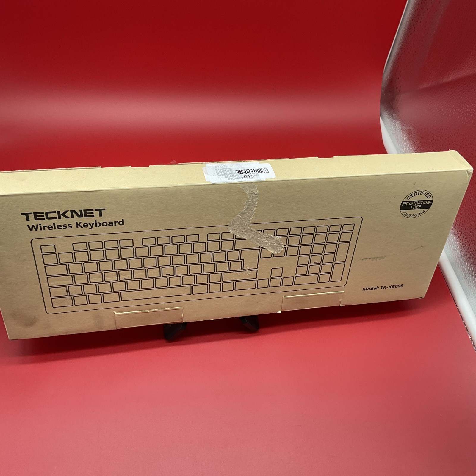 TECKNET Bluetooth Keyboard Rechargeable, 4-Device Free Silver&Grey TK-KB005