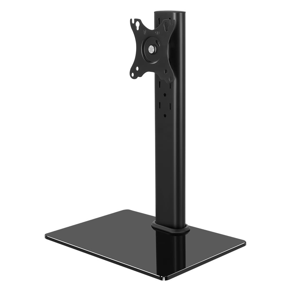 Height Adjustable Monitor Stand, Free Standing VESA Mount for 13"-32" Screens, S