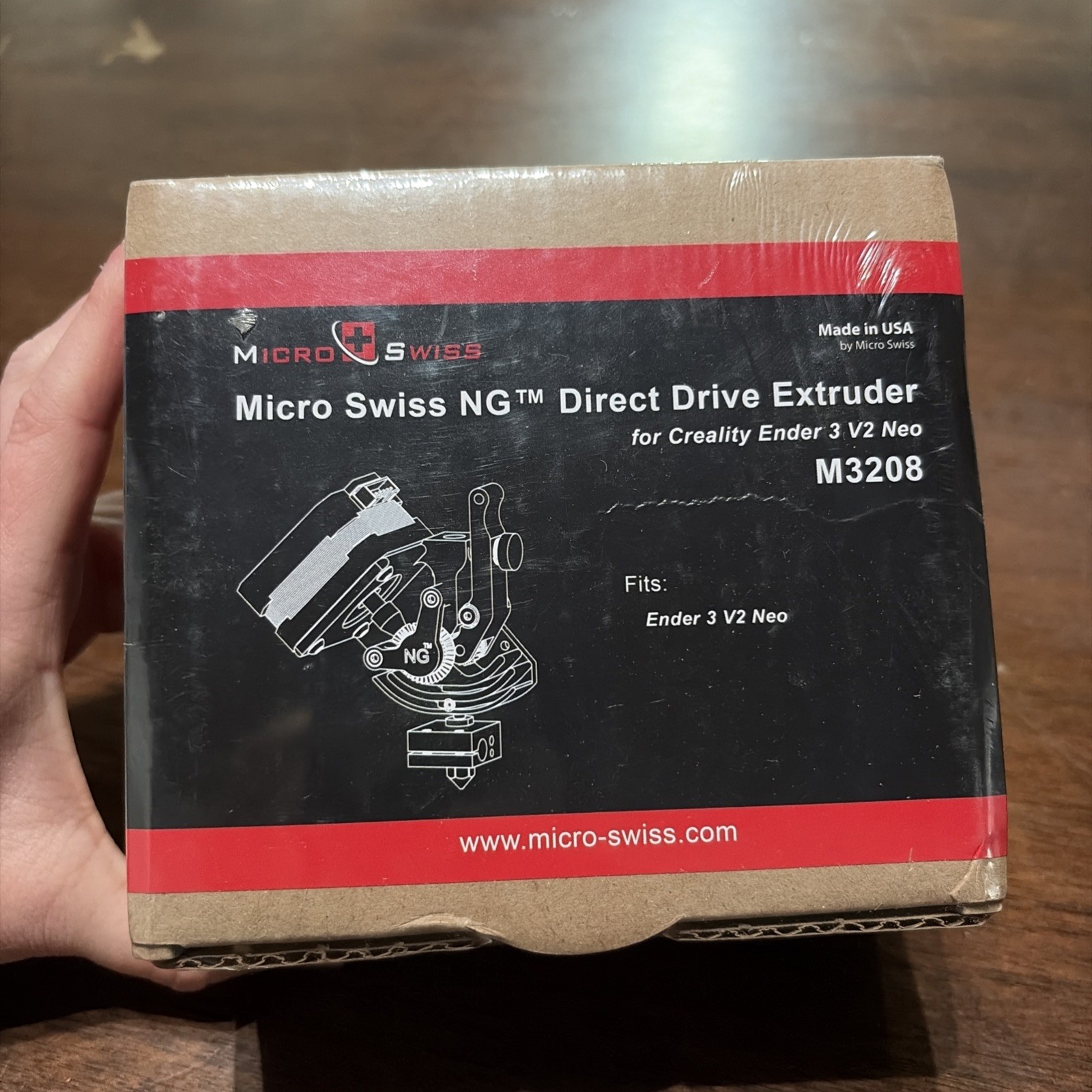 Micro Swiss NG Direct Drive Extruder for Creality Ender 3  V2 Printer M3208