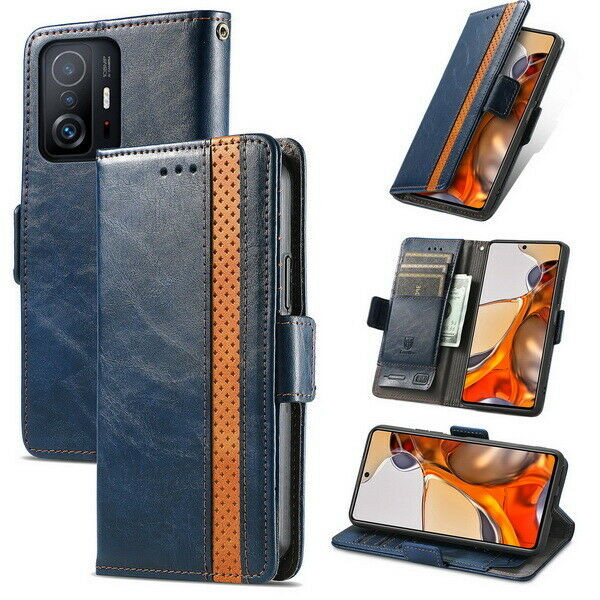 Flip Splice Leather Wallet Cover Case For Xiaomi 17T 15T 14 Pro Redmi Note 15 14