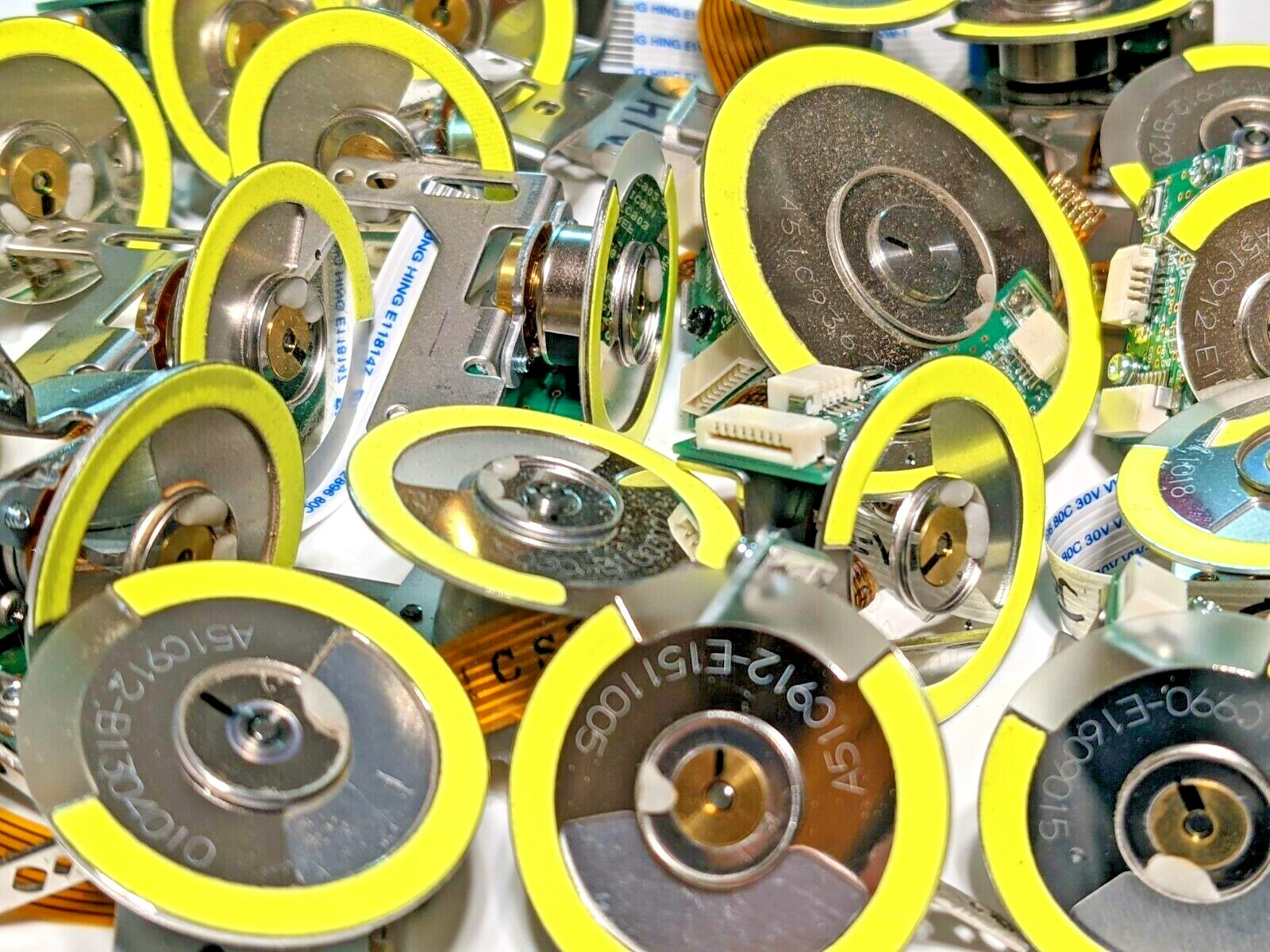 10x Laser Phosphor Color Wheels - UV / Black Light Reactive - Yellow Phosphorous