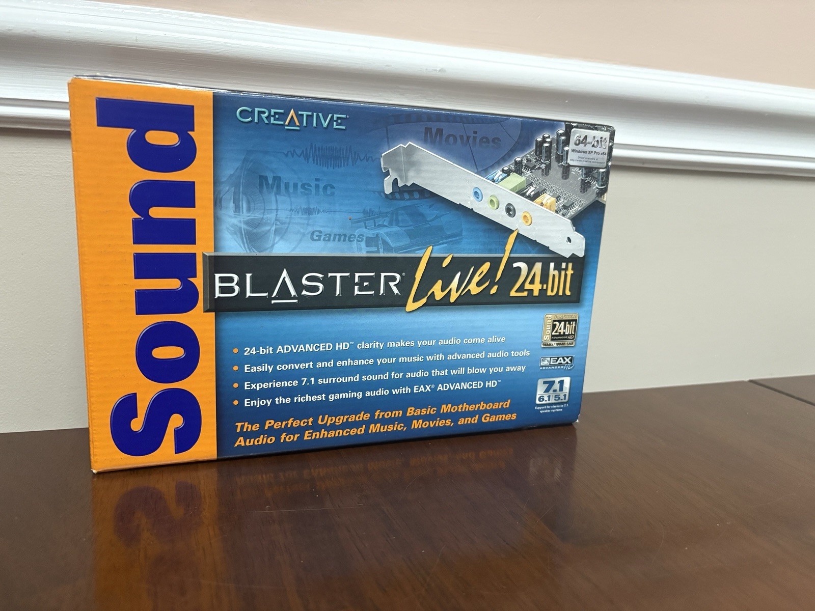 Creative Sound Blaster Live 24-bit PCI Sound Card 7.1 SB0410 * BRAND NEW